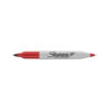 Marker permanent Papermate Sharpie cu doua capete, 0.5 mm si 1 mm, rosu Marker permanent Papermate Sharpie cu doua capete, 0.5 mm si 1 mm, rosu