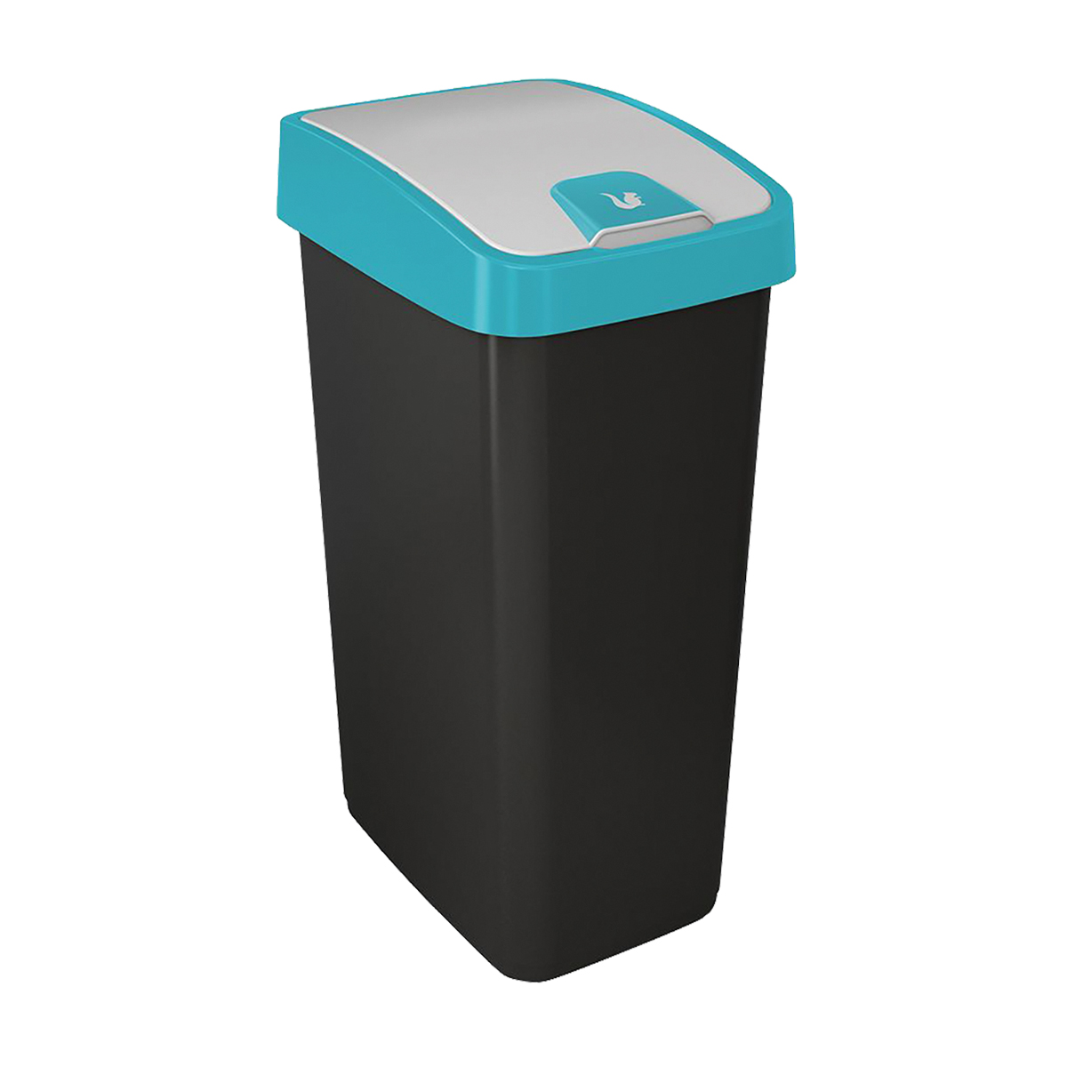 Cos gunoi cu deschidere dubla, 45 L, albastru Cos gunoi cu deschidere dubla, 45 L, albastru