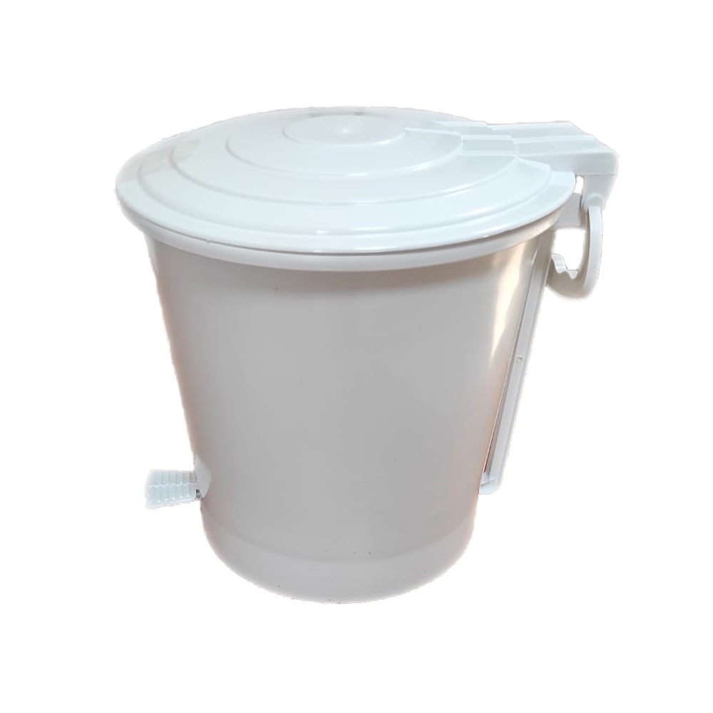 Cos gunoi cu pedala, Ergo, 10 l, alb Cos gunoi cu pedala, Ergo, 10 l, alb