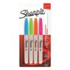Set marker permanent Papermate, Sharpie, 4 culori, vivid Set marker permanent Papermate, Sharpie, 4 culori, vivid