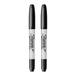 Set marker Papermate, Sharpie, Twin Tip, 2 buc, negru