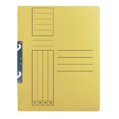 Dosar incopciat 1/1 Basic, carton, galben, 10 bucati/set