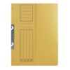 Dosar incopciat 1/2 Basic, carton, galben, 10 bucati/set
