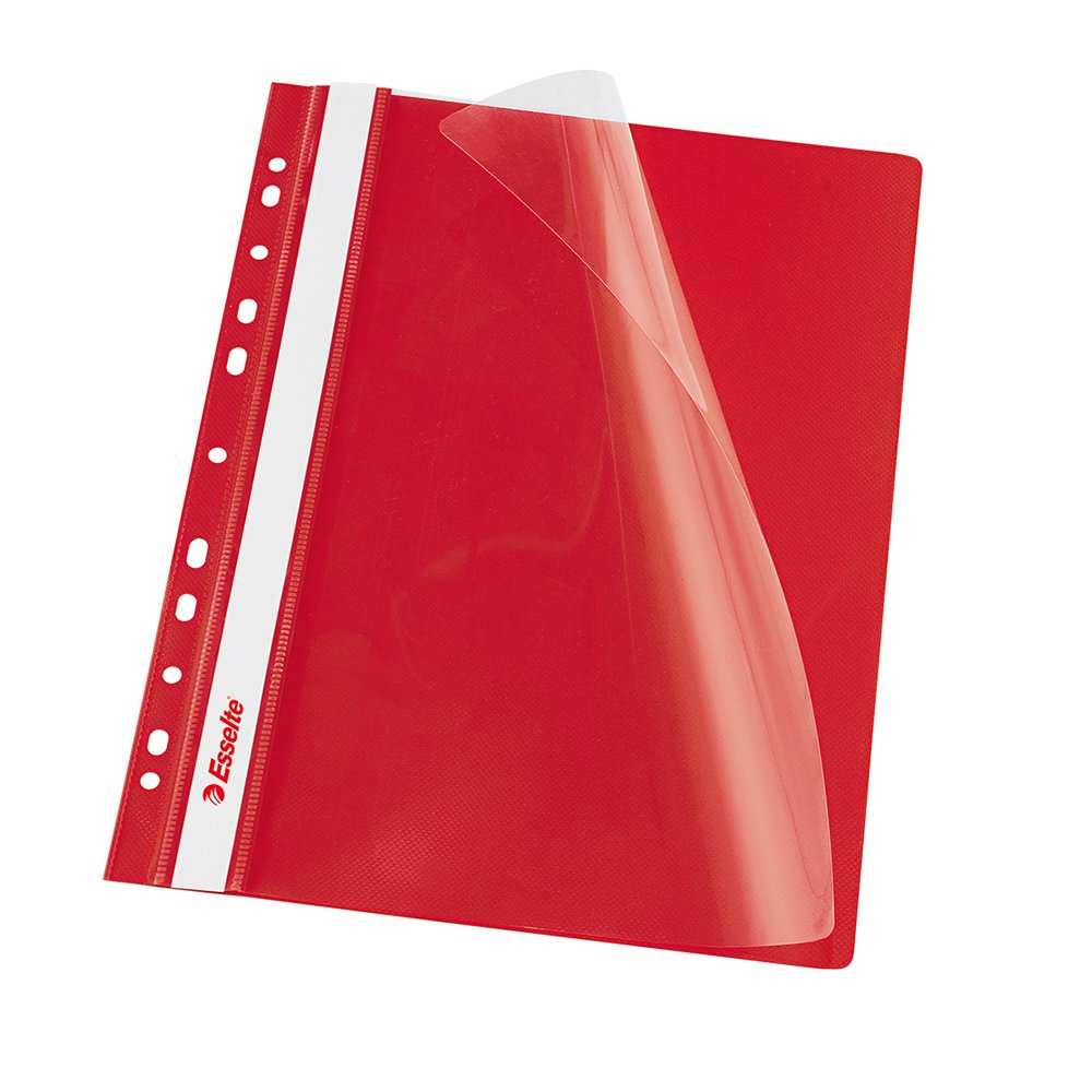 Dosar PP cu multiperforatii Esselte VIVIDA, A4, rosu, 10 buc/set Dosar PP cu multiperforatii Esselte VIVIDA, A4, rosu, 10 buc/set