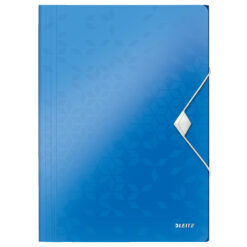 Mapa cu elastic Leitz WOW, PP, A4, 150 coli, albastru