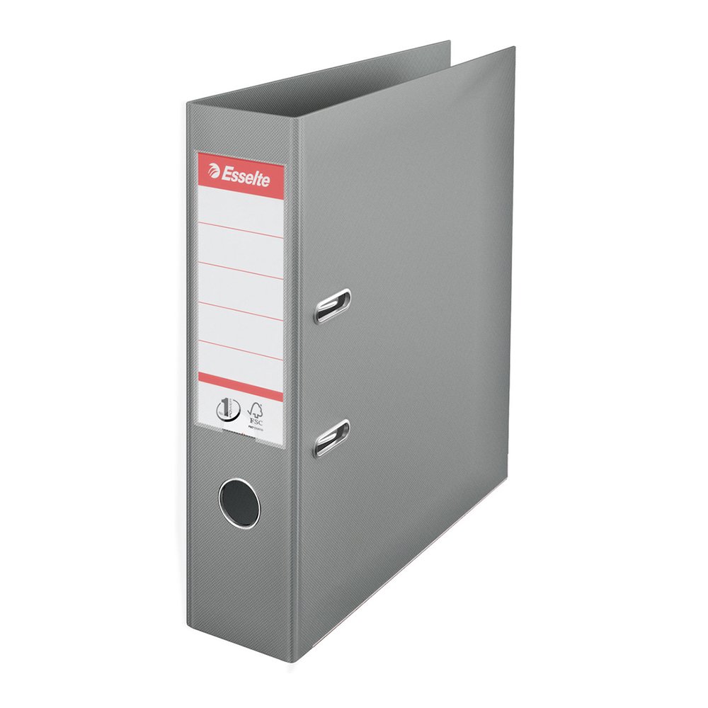 Biblioraft Esselte No.1 Power, PP/PP, A4, 75 mm, gri Biblioraft Esselte No.1 Power, PP/PP, A4, 75 mm, gri