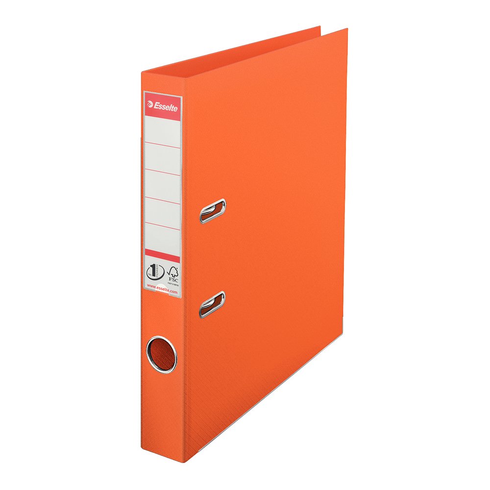 Biblioraft Esselte No.1 Power, PP/PP, A4, 50 mm, portocaliu Biblioraft Esselte No.1 Power, PP/PP, A4, 50 mm, portocaliu