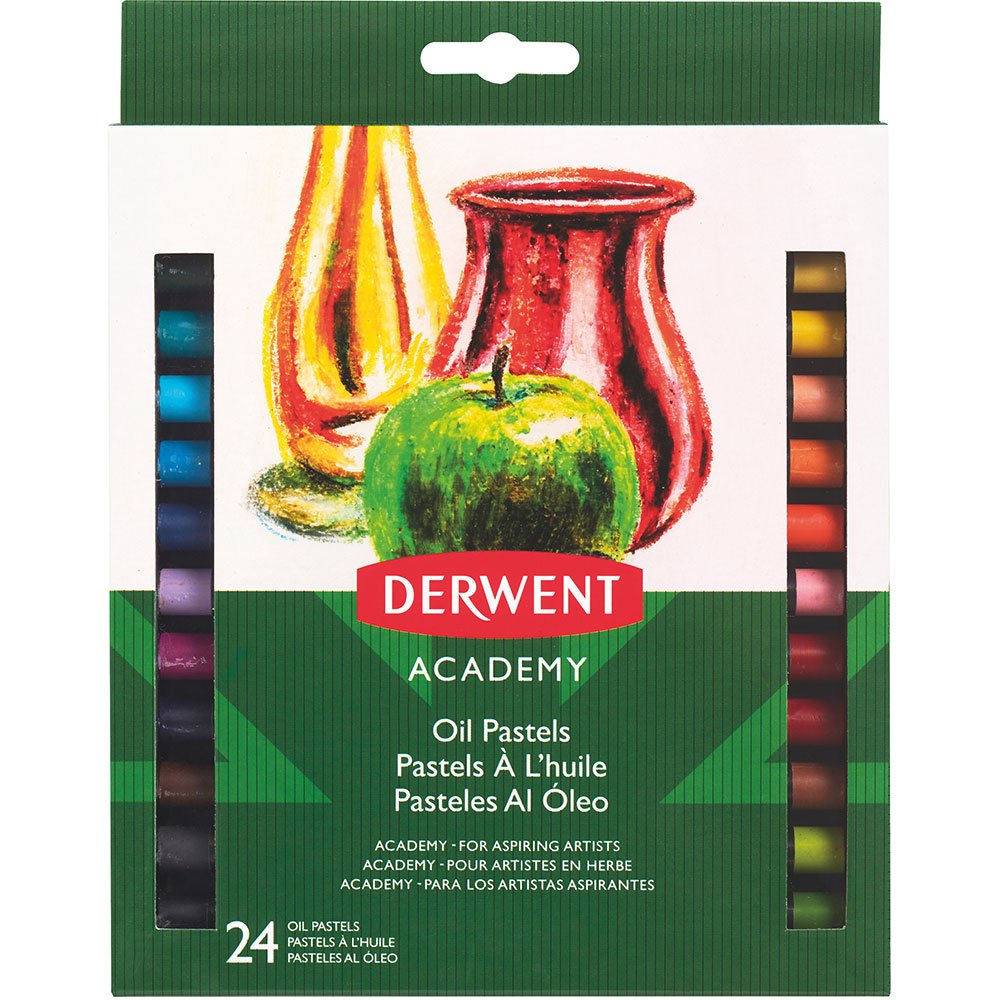 Creioane cerate ulei pastel DERWENT Academy, 24 culori Creioane cerate ulei pastel DERWENT Academy, 24 culori