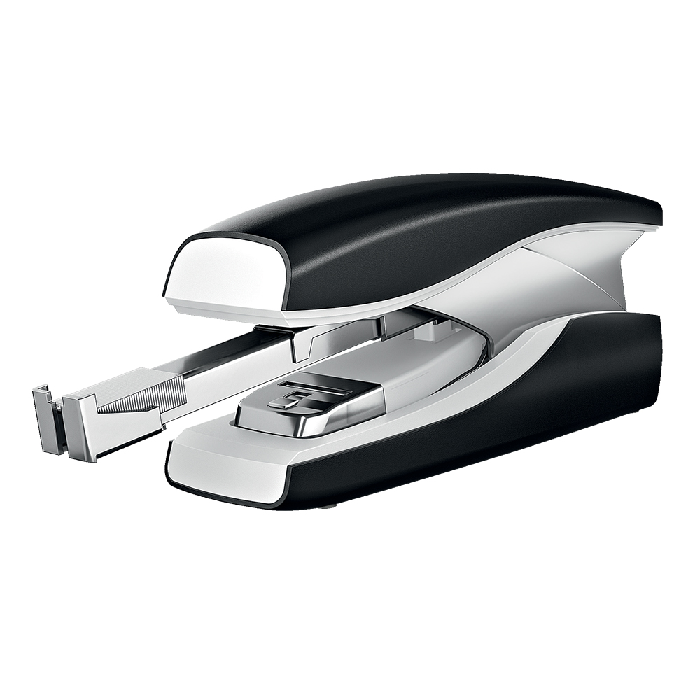 Capsator metalic Leitz Softpress NeXXt Series, 30 coli, 200 capse Softpress incluse, negru Capsator metalic Leitz Softpress NeXXt Series, 30 coli, 200 capse Softpress incluse, negru