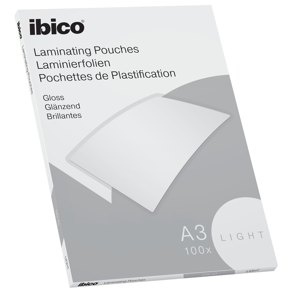 Folie de laminat, Ibico, A3, 75 microni, 100 bucati/set Folie de laminat, Ibico, A3, 75 microni, 100 bucati/set