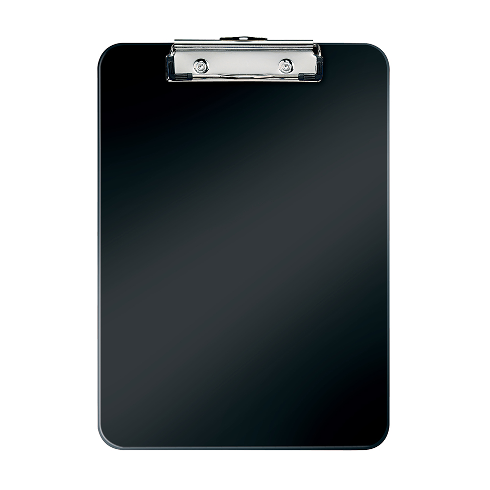 Clipboard Leitz WOW, simplu, PS, A4, 100 coli, negru Clipboard Leitz WOW, simplu, PS, A4, 100 coli, negru