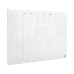Organizator NOBO, saptamanal, acrylic, pentru birou sau perete,  A3, marker inclus, transparent
