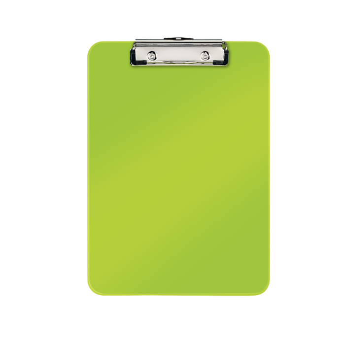 Clipboard Leitz WOW, simplu, PS, A4, 100 coli, verde Clipboard Leitz WOW, simplu, PS, A4, 100 coli, verde