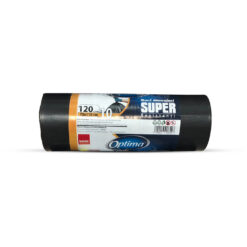 Saci menajeri Sano LDPE, negru, 120L, 70x110 cm, 10 bucati/rola