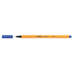 Liner Stabilo Point 88, varf fetru, 0.4 mm, albastru