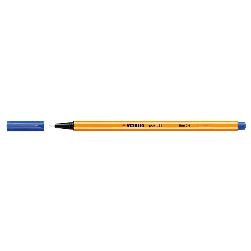 Liner Stabilo Point 88, varf fetru, 0.4 mm, albastru Liner Stabilo Point 88, varf fetru, 0.4 mm, albastru