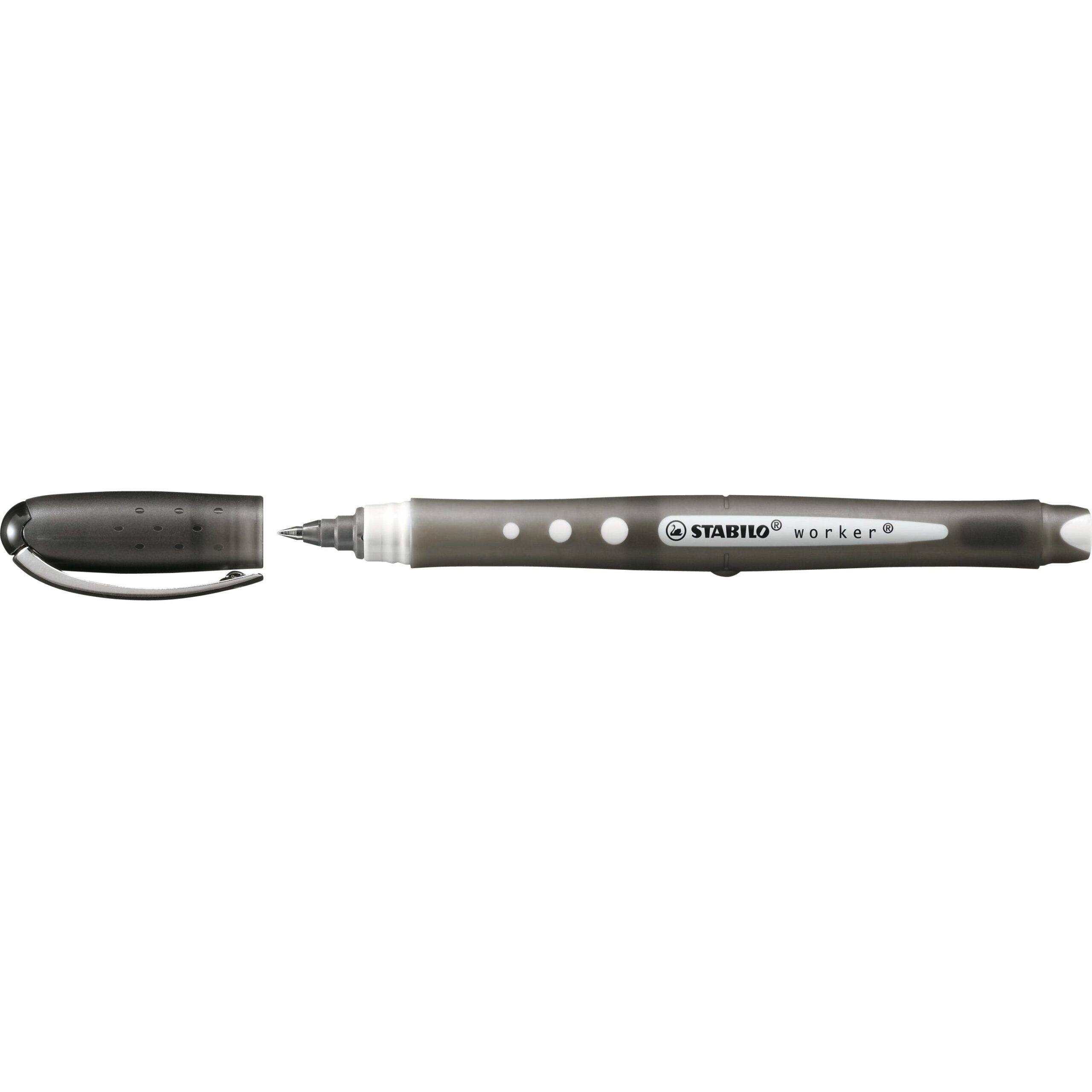 Roller cu cerneala, Stabilo, Bionic Worker Colorful, 0.5 mm, plastic, negru Roller cu cerneala, Stabilo, Bionic Worker Colorful, 0.5 mm, plastic, negru