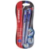 Pix fara mecanism Stabilo Exam Grade, G, 0.4 mm, 2 bucati/blister, albastru