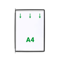 Display Tarifold, A4, 10 bucati/set, negru