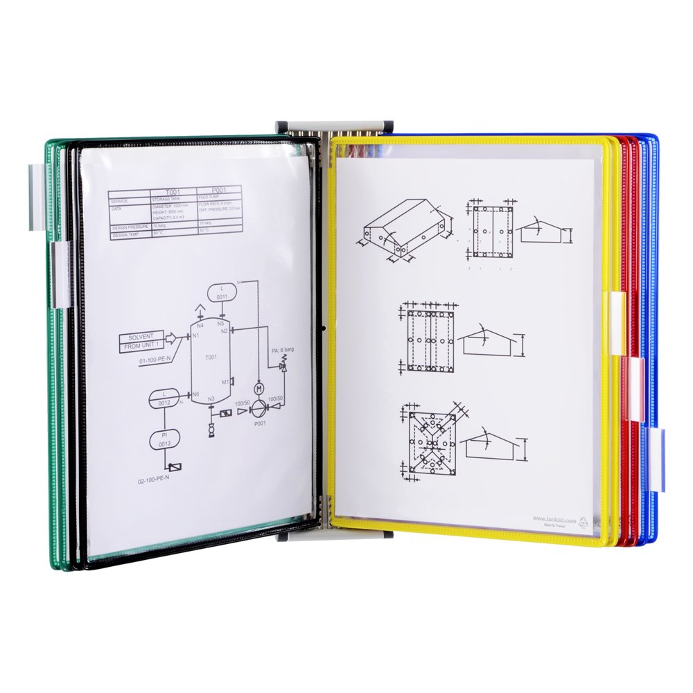 Kit complet Tarifold de perete, magnetic, A4, 10 display-uri, multicolor Kit complet Tarifold de perete, magnetic, A4, 10 display-uri, multicolor