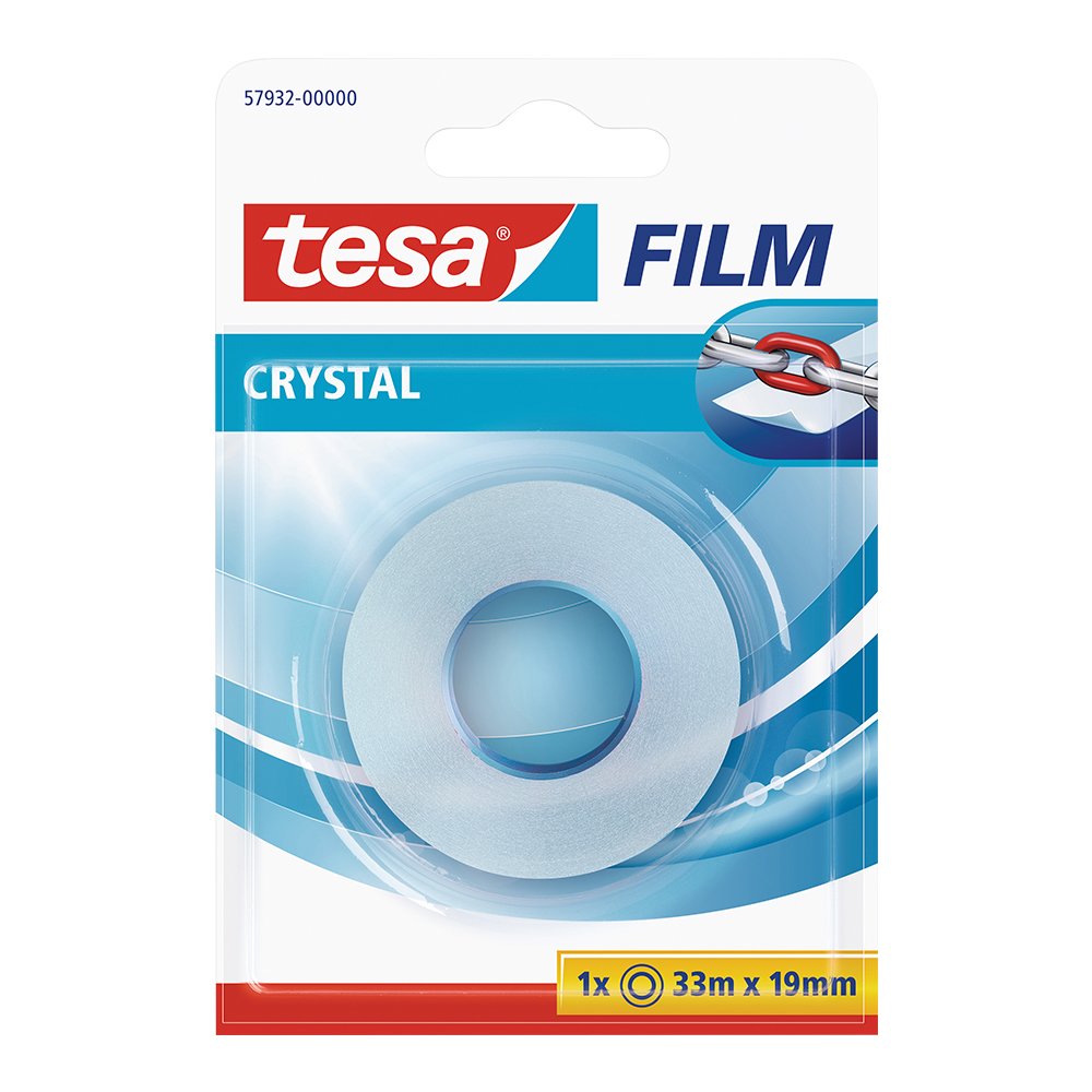 Banda adeziva Tesa Crystal, 19 mm x 33 Banda adeziva Tesa Crystal, 19 mm x 33