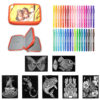 Set creativ coloriaj 42 piese Set creativ coloriaj 42 piese