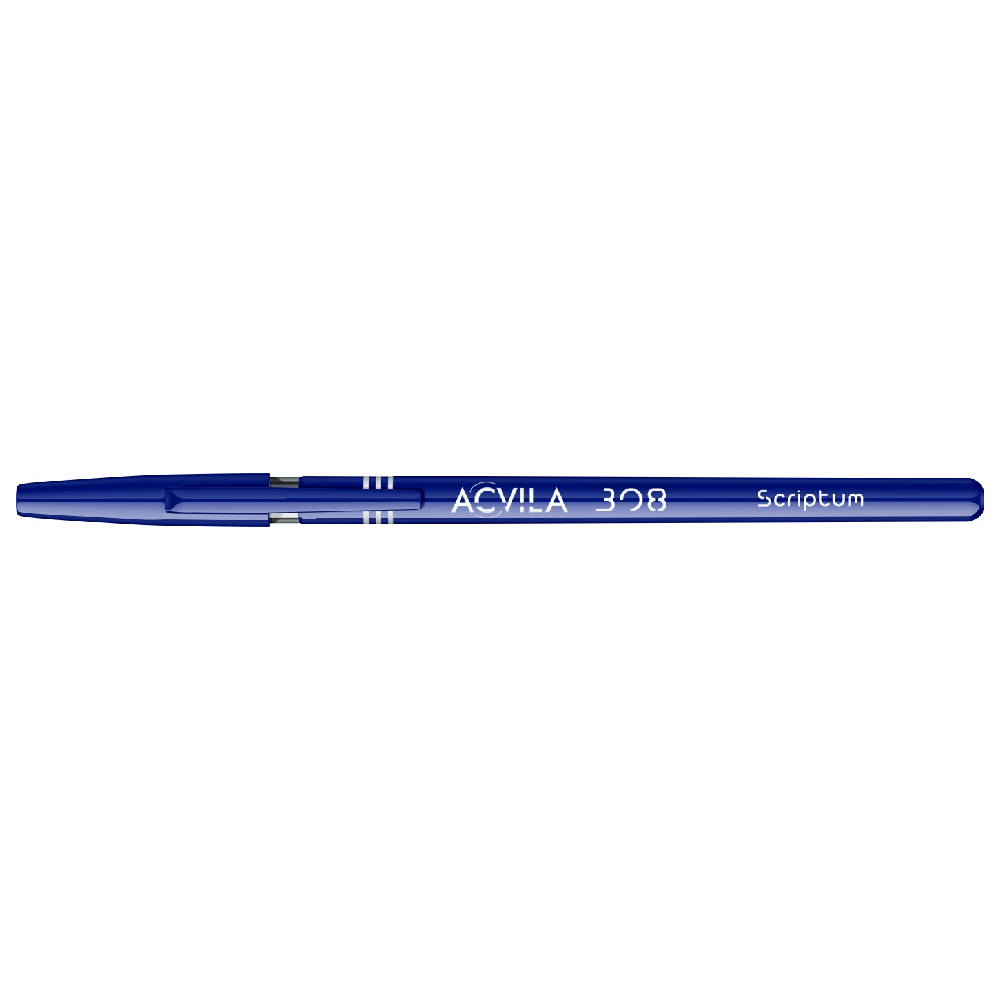 Pix fara mecanism Acvila, Scriptum 308, varf 1 mm, scriere albastra Pix fara mecanism Acvila, Scriptum 308, varf 1 mm, scriere albastra