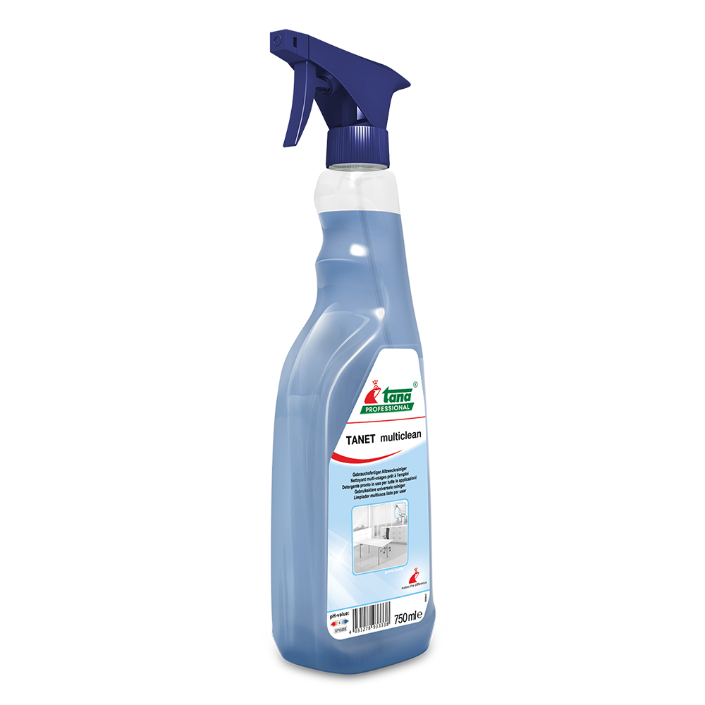 Detergent Tanet multiclean 750 ml, nu lasa urme de stergere, neagresiv Detergent Tanet multiclean 750 ml, nu lasa urme de stergere, neagresiv