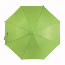 Automatic umbrella with telescopic plastic drip-catcher system