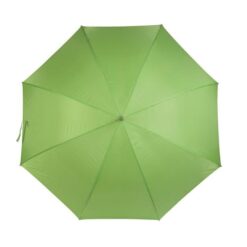 Golf umbrella with steel shaft and straight wood handle