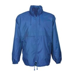190T polyester windbreaker with fold-away hood with zip. Folds up into a waist bag 190T polyester windbreaker with fold-away hood with zip. Folds up into a waist bag