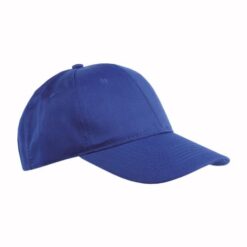 Cotton/polyester 6-panel cap with adjustable velcro strap