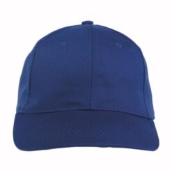 Cotton/polyester 6-panel cap with adjustable velcro strap