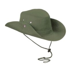 Polyester safari wide-brimmed hat with ventilation eyelets, adjustable brim Polyester safari wide-brimmed hat with ventilation eyelets, adjustable brim