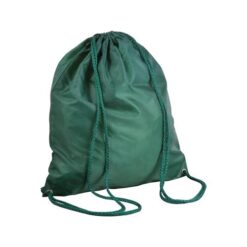 210T polyester backpack with drawstring closure and reinforced corners