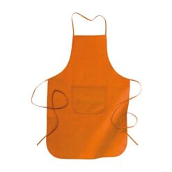 Non-woven fabric (80 g/m2) long cooking apron with front pocket, 60 x 90 cm