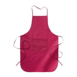 Non-woven fabric (80 g/m2) long cooking apron with front pocket, 60 x 90 cm
