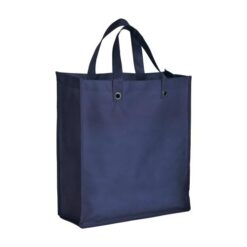 Stitched 80 g/m2 non-woven fabric foldable shopping bag with gusset and short handles Stitched 80 g/m2 non-woven fabric foldable shopping bag with gusset and short handles