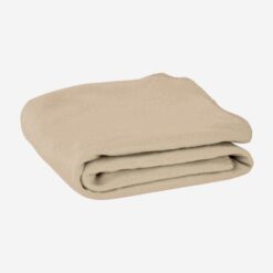 Fleece blanket 190 gr, rolled with customisable nylon straps