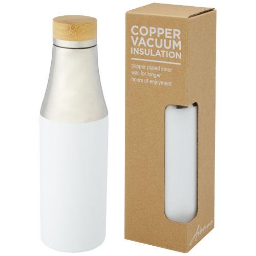 Hulan 540 ml copper vacuum insulated stainless steel bottle with bamboo lid Hulan 540 ml copper vacuum insulated stainless steel bottle with bamboo lid