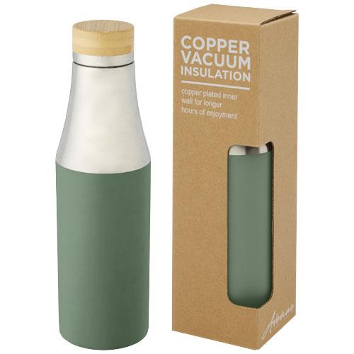Hulan 540 ml copper vacuum insulated stainless steel bottle with bamboo lid Hulan 540 ml copper vacuum insulated stainless steel bottle with bamboo lid