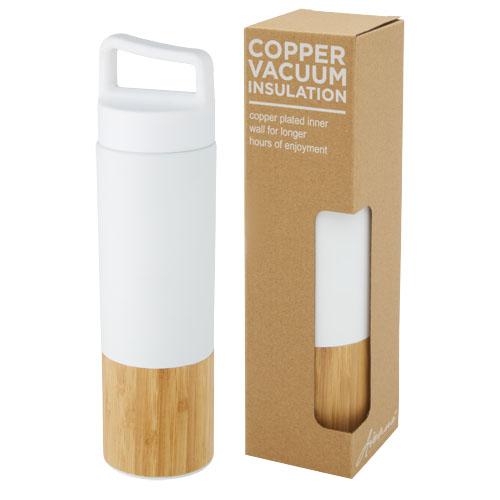 Torne 540 ml copper vacuum insulated stainless steel bottle with bamboo outer wall Torne 540 ml copper vacuum insulated stainless steel bottle with bamboo outer wall