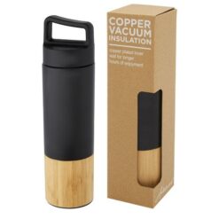 Torne 540 ml copper vacuum insulated stainless steel bottle with bamboo outer wall Torne 540 ml copper vacuum insulated stainless steel bottle with bamboo outer wall