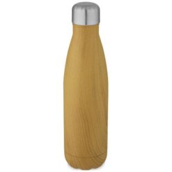 Cove 500 ml vacuum insulated stainless steel bottle with wood print Cove 500 ml vacuum insulated stainless steel bottle with wood print