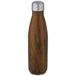 Cove 500 ml vacuum insulated stainless steel bottle with wood print