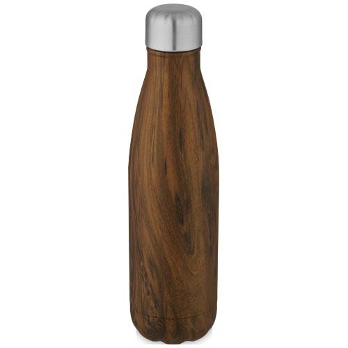 Cove 500 ml vacuum insulated stainless steel bottle with wood print Cove 500 ml vacuum insulated stainless steel bottle with wood print