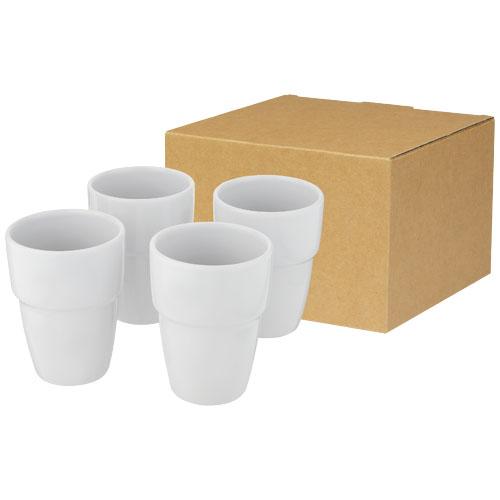 Staki 4-piece 280 ml stackable mug gift set Staki 4-piece 280 ml stackable mug gift set