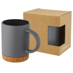 Neiva 425 ml ceramic mug with cork base Neiva 425 ml ceramic mug with cork base