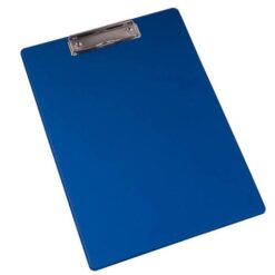 Plastic A4 folder with metal clip