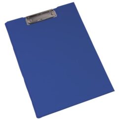 Plastic folder with A4 notepad, clipboard and pen loop